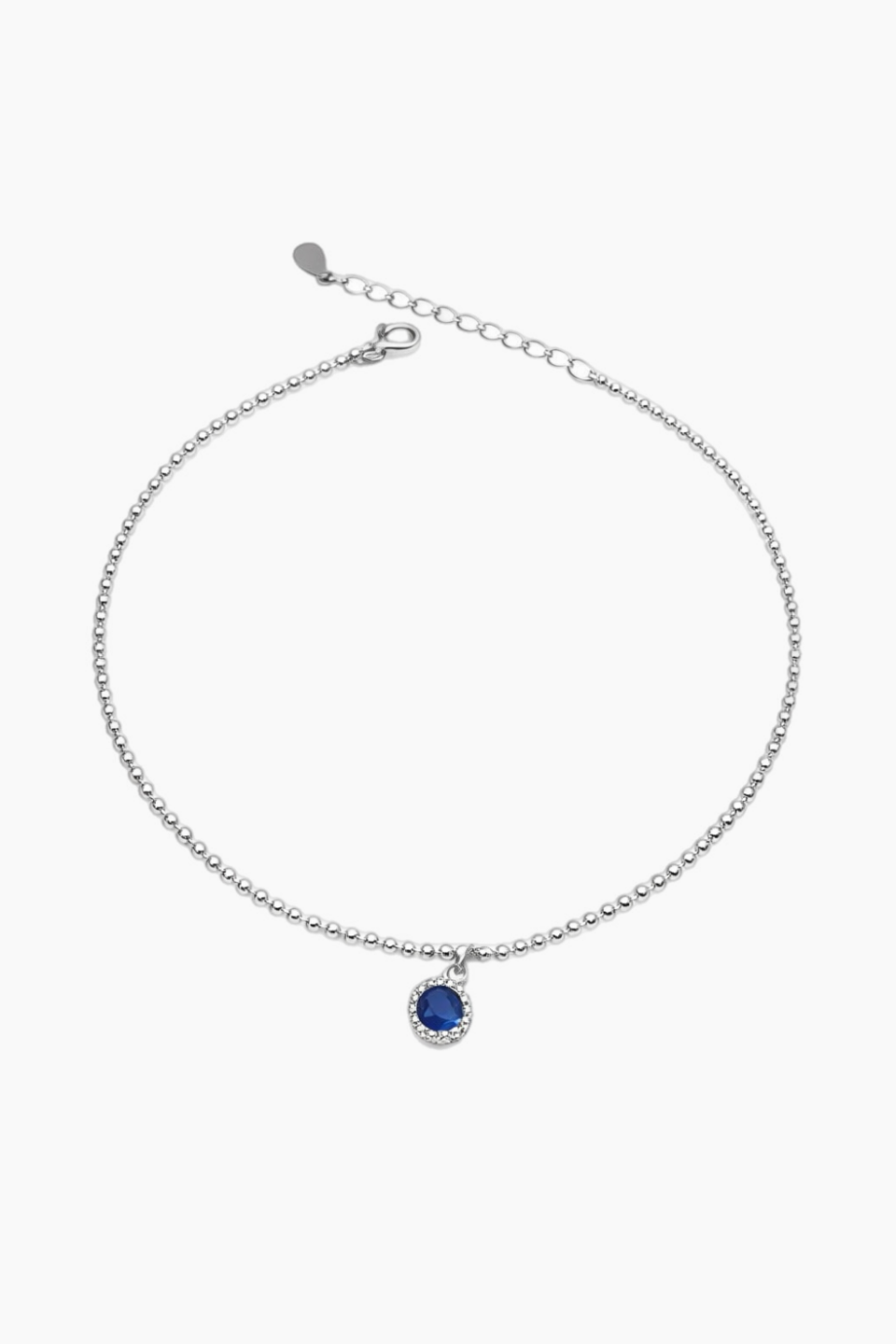 Bratara glezna picior Blue Bell din argint 925