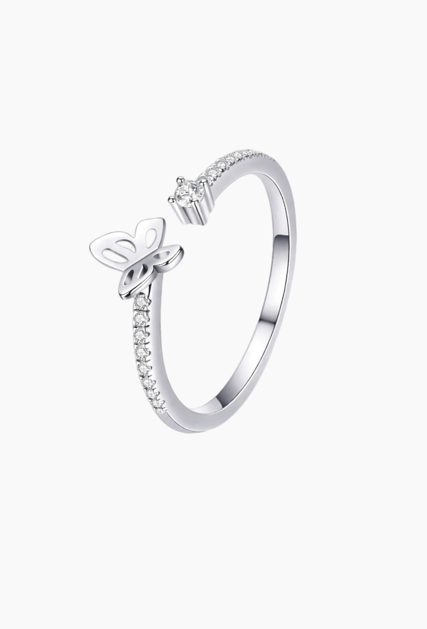 nel din Argint 925 Dancing Butterfly