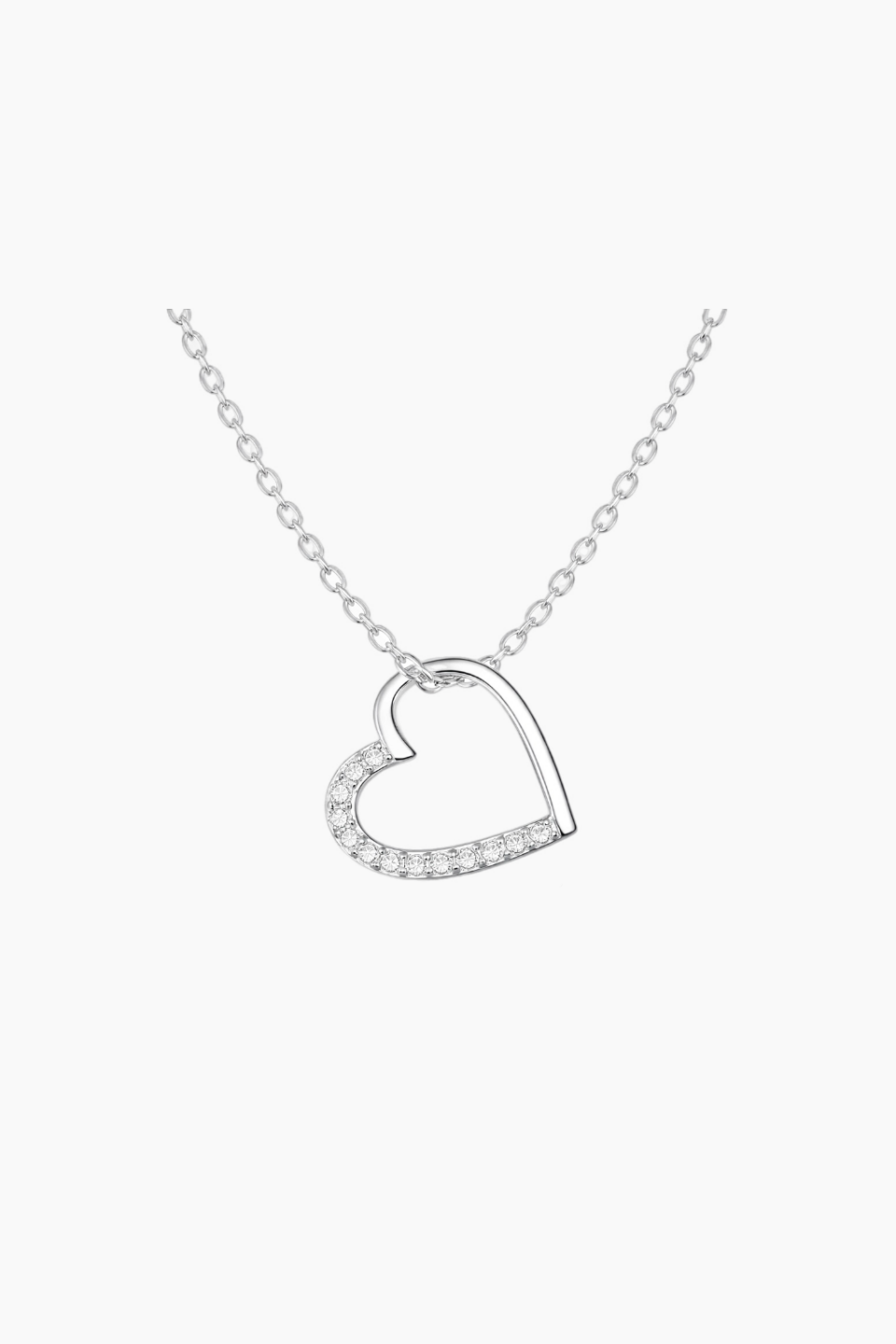 Lant din argint 925 Zircon Heart