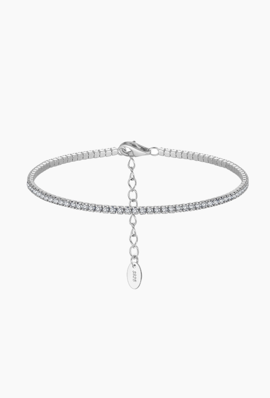 Bratara Tennis Mini din argint 925 cu pietre de zirconiu transparente