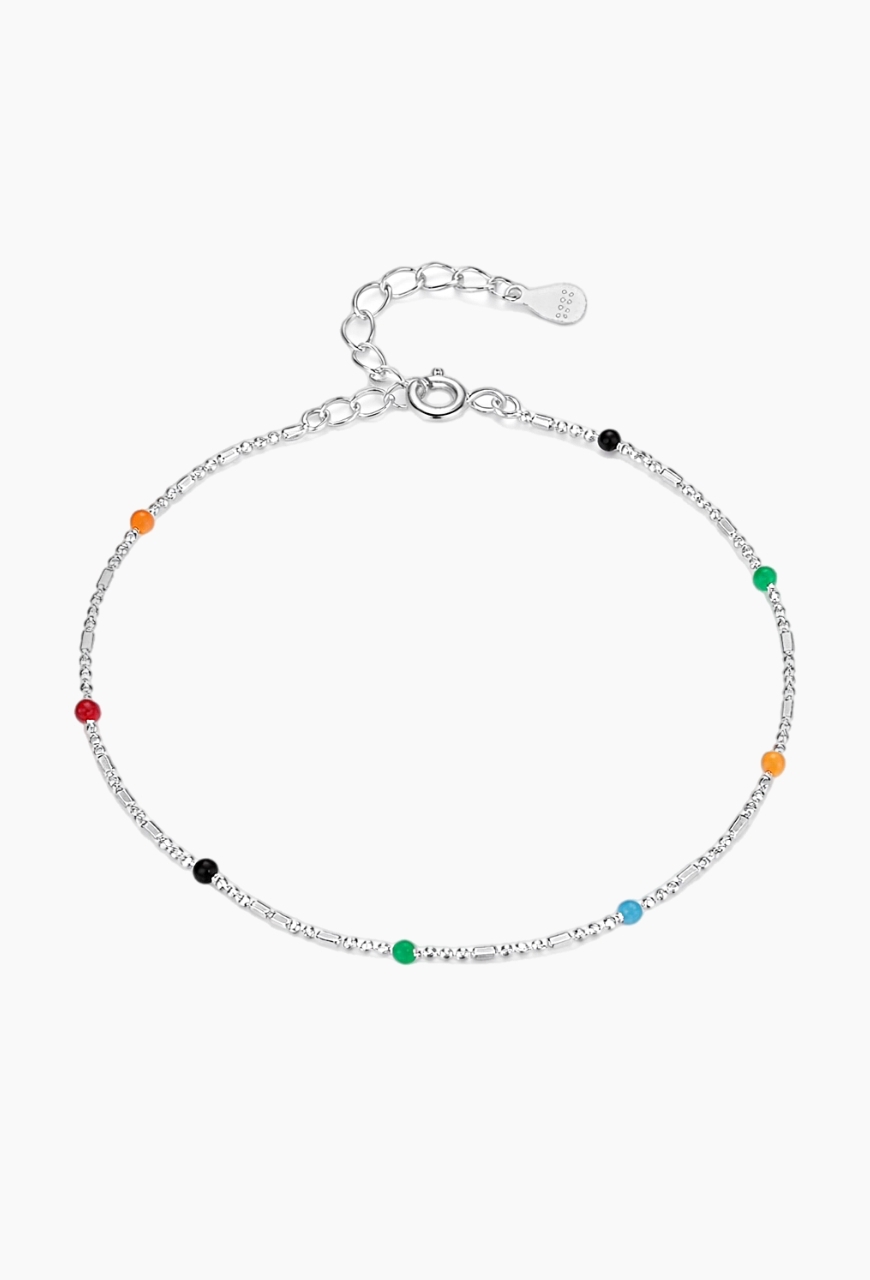 Bratara glezna picior Friendship din argint 925
