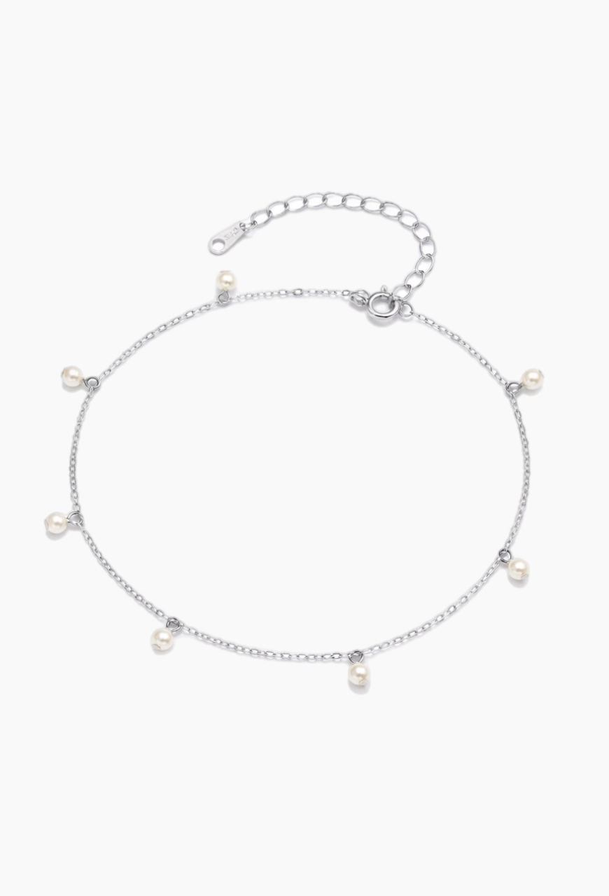 Bratara glezna picior Pearl Power cu perle de scoica