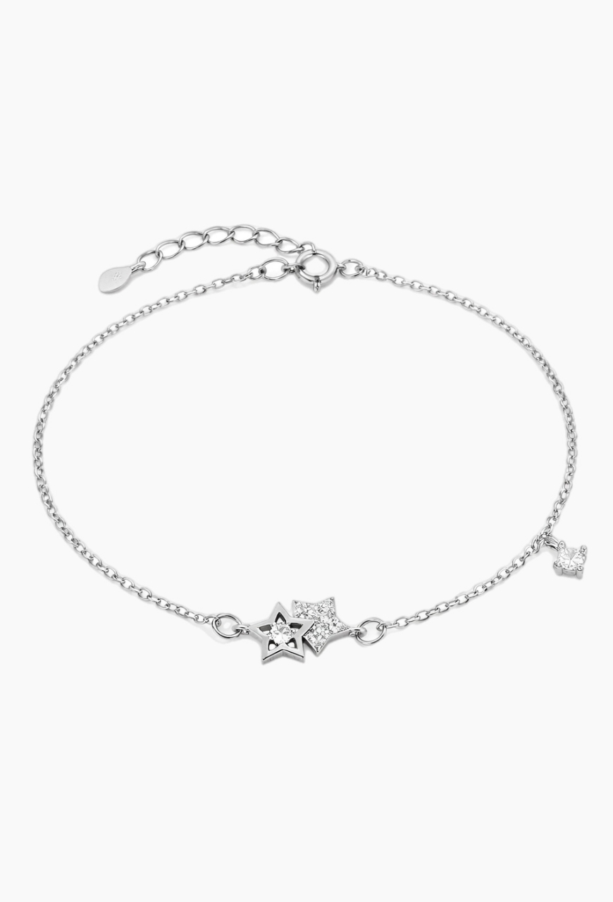 Bratara glezna picior Noon Sky din argint 925