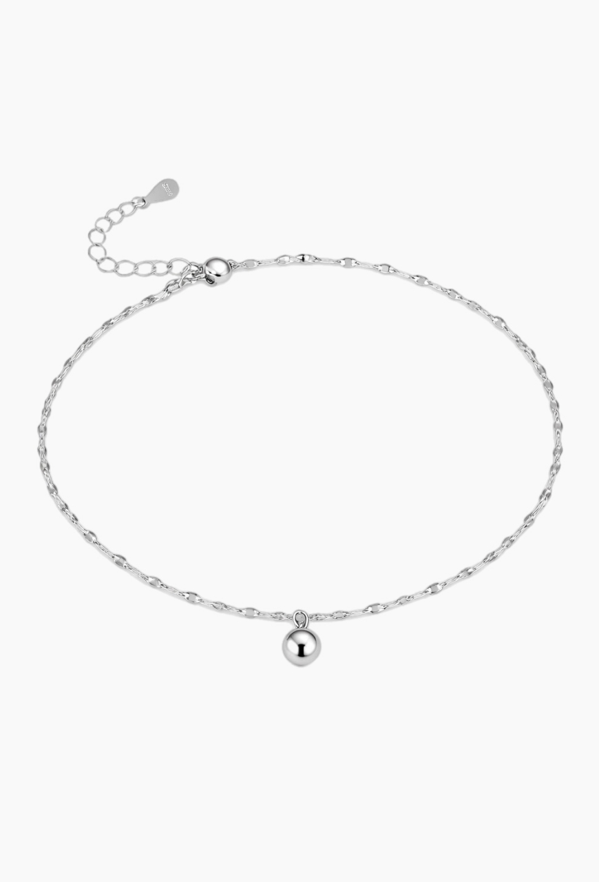 Bratara glezna picior Ring Bell din argint 925