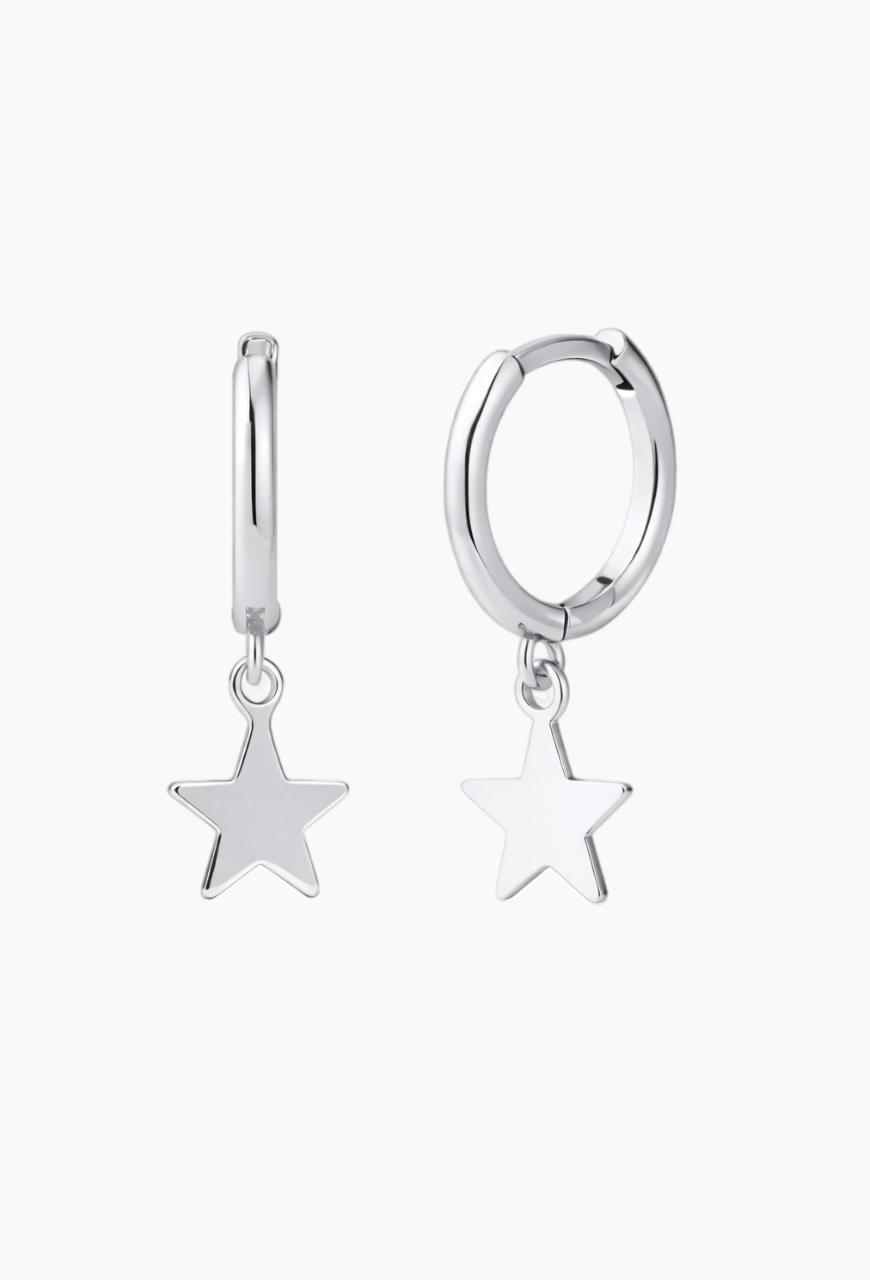 Cercei rotunzi din argint 925 Above Stars