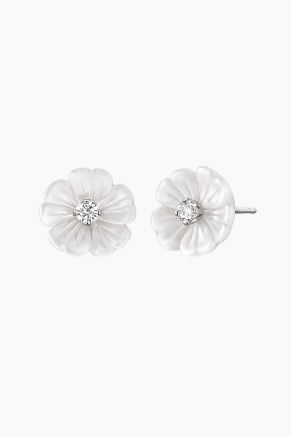 Cercei din argint 925 Blossom in forma de floare din scoica