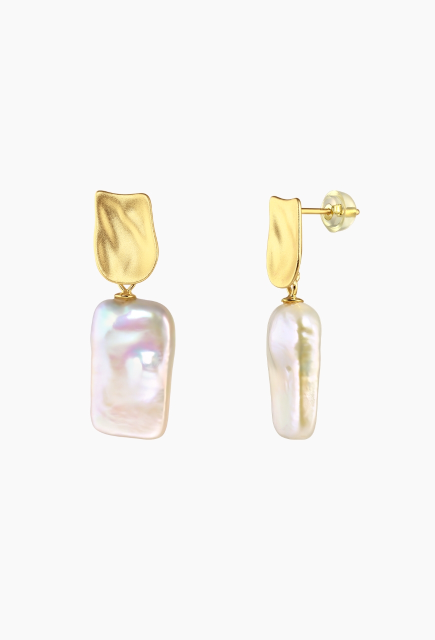 Cercei din argint 925 Drop the Pearl cu perle de cultura
