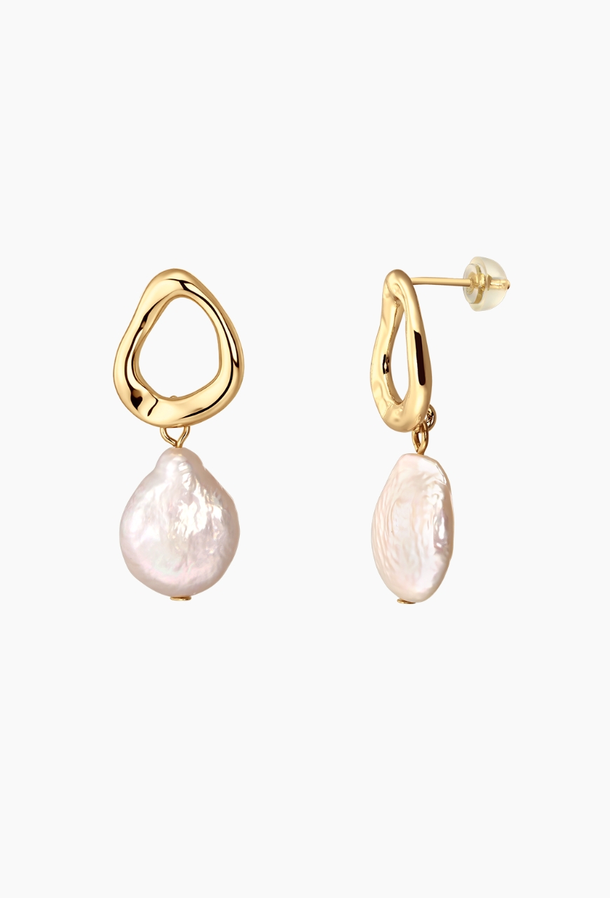 Cercei din argint 925 Pearl Goddess cu perle naturale