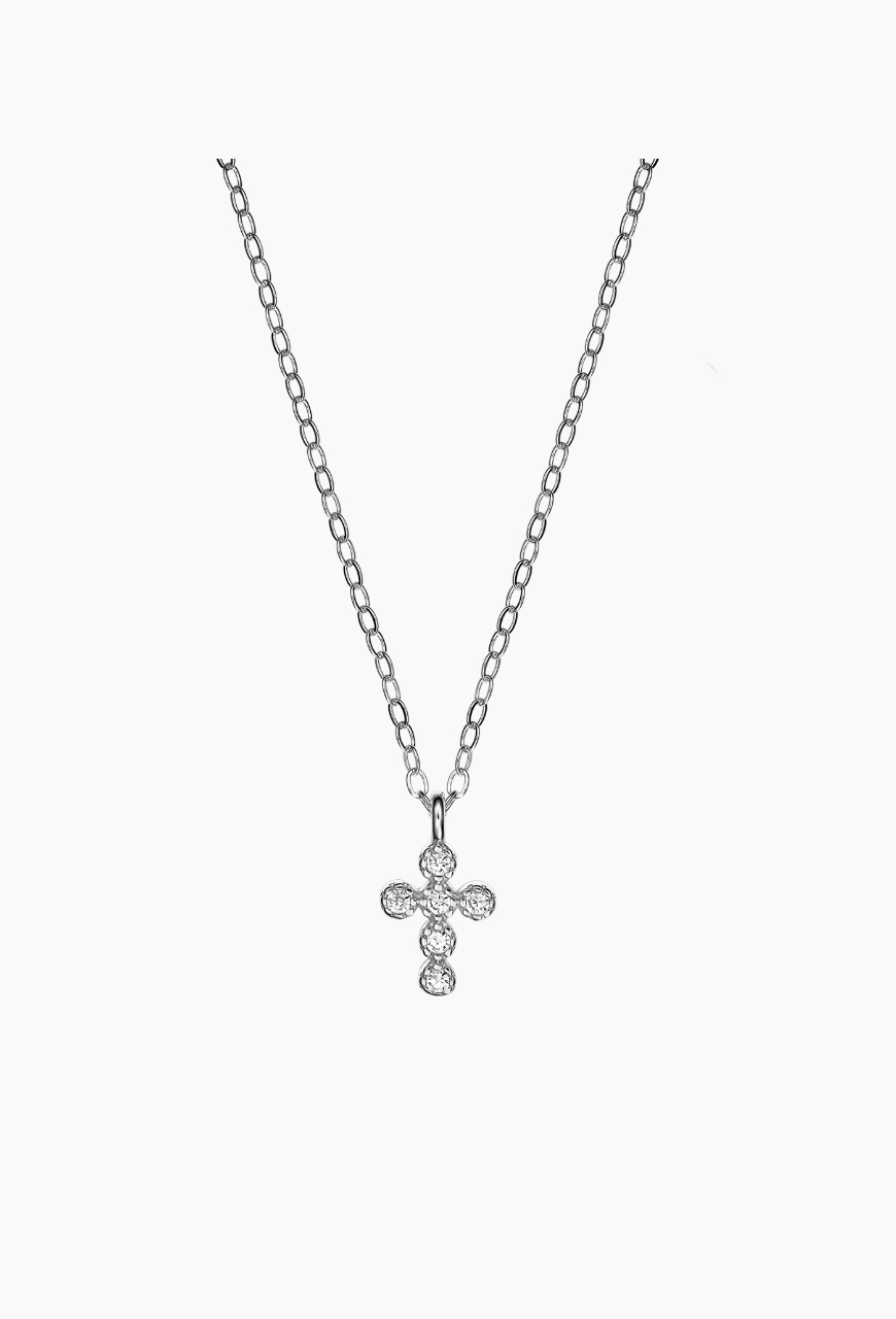Lant din argint 925 Mini Cross argintiu