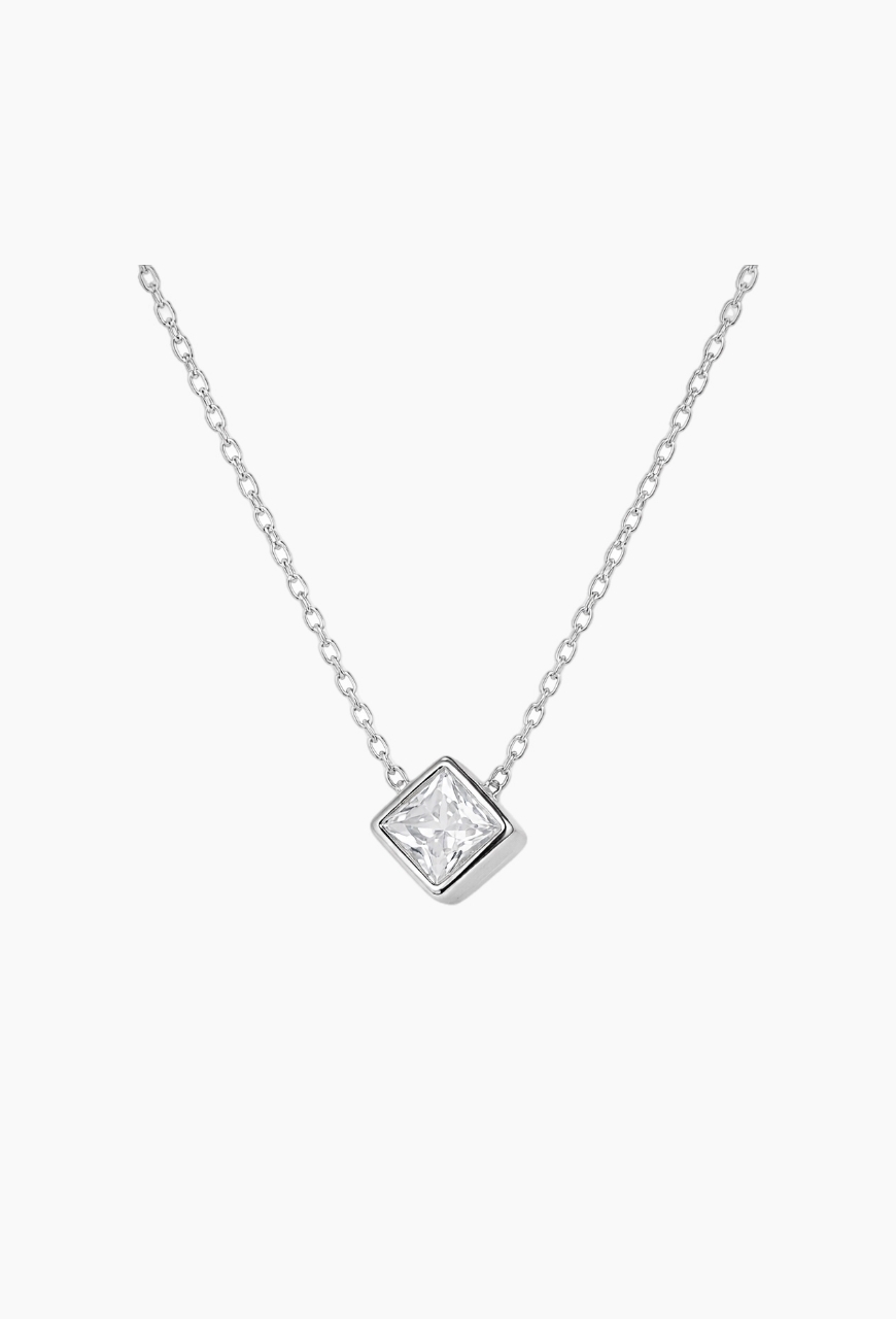Lant din argint 925 Square Stone