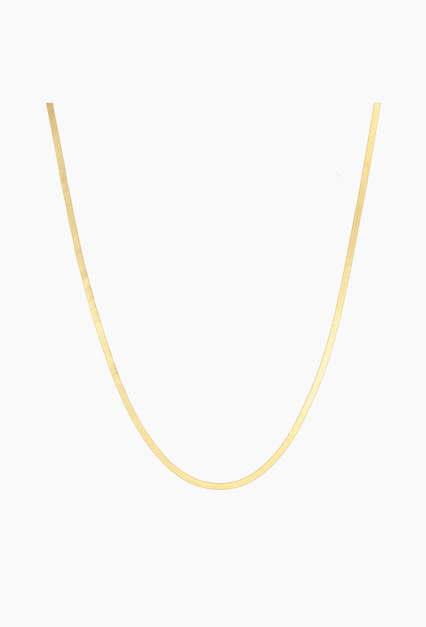 Lant din argint 925 FishBone auriu