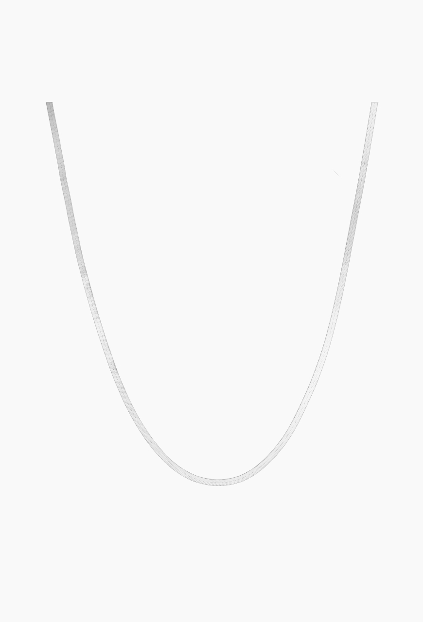 Lant din argint 925 FishBone argintiu