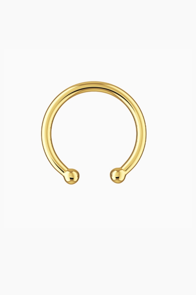 Cercel din argint 925 Easy Going tip ear cuff auriu placat cu Aur