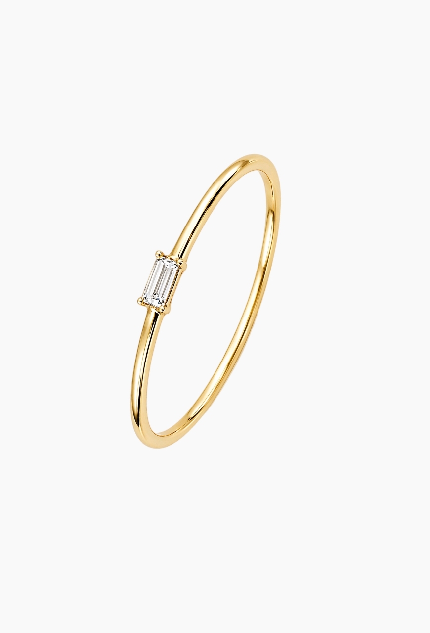 Inel din Argint 925 Simplicity auriu