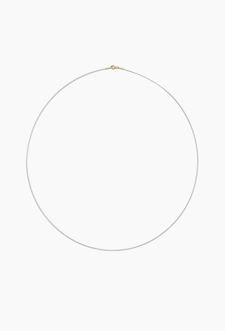 Colier la baza gatului pe fir invizibil cu accesorii aurii