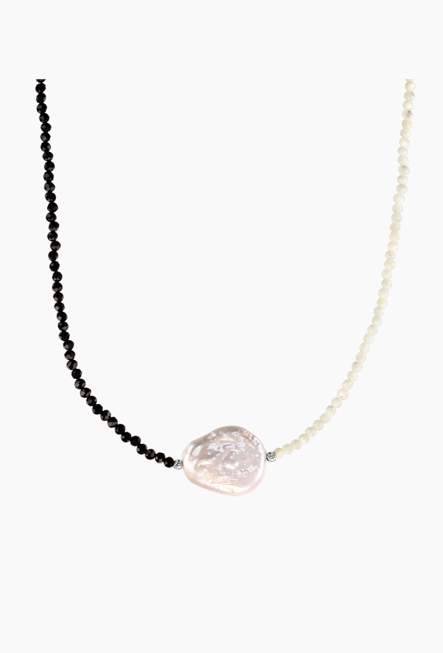 Colier la baza gatului South Pearl din spinel