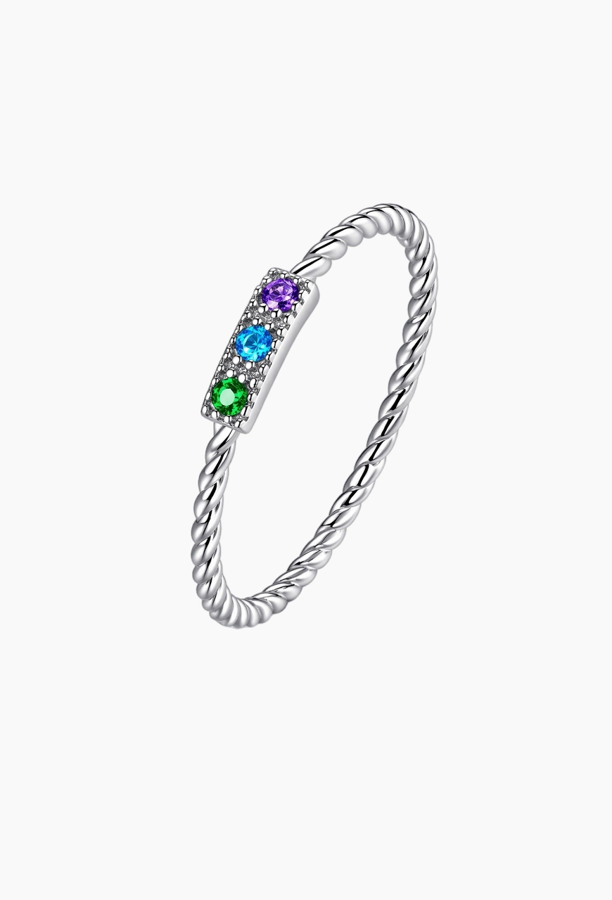 Inel de logodna din Argint 925 Happy Rainbow