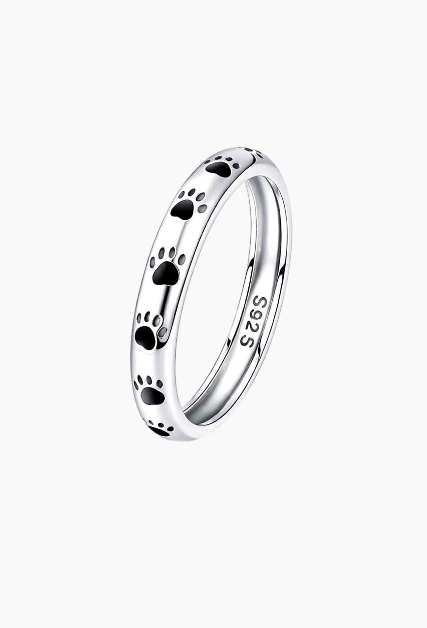 Inel din Argint 925 Paw Footprint